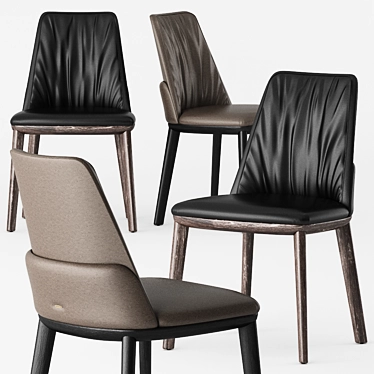 Belinda Chair: Exquisite Design by Cattelan Italia 3D model image 1 