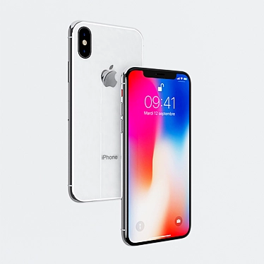 Sleek and Modern Apple iPhone X 3D model image 1 