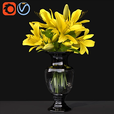 Not required to translate description as it is already in English.

Elegant Lily Bouquet Vase 3D model image 1 