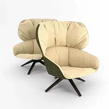 Tabano by B & B Italia | Modern Armchair 3D model image 1 