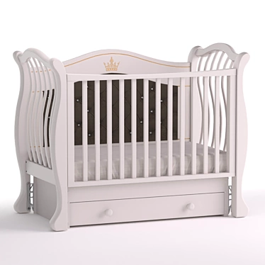 Gabriella Luxury Plus Cot: Ultimate Comfort for Your Baby 3D model image 1 