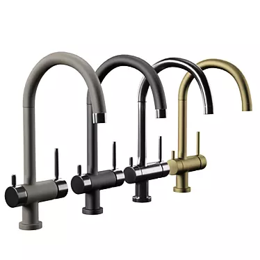 Yamada Chrome Faucet - Japanese Craftsmanship at its Finest 3D model image 1 