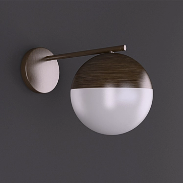 Elegant Viola Wall Light 3D model image 1 