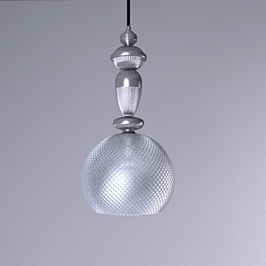 Elegant TALISA Glass Pendant 3D model image 1 