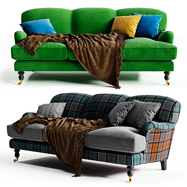 Elegance meets comfort: Lady May Sofa 3D model image 1 