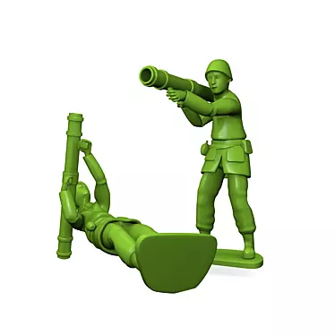 Tiny Soldier Figurine, 7cm 3D model image 1 