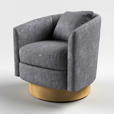 Rubi Armchair: Stylish & Comfortable 3D model image 1 