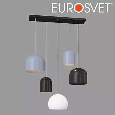 Modern Metallic Pendant Light 3D model image 1 