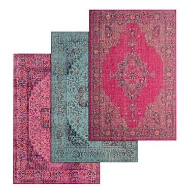 High-Quality Carpets Set 3D model image 1 