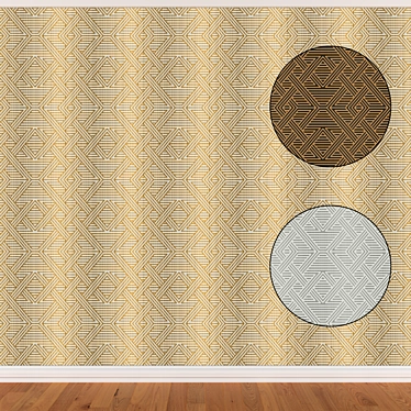 Seamless Wallpaper Set: Seth 351 (3 Colors) 3D model image 1 