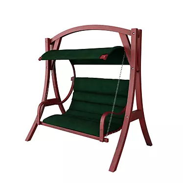  Wooden Garden Swing: Competition Edition 3D model image 1 