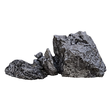 3D Scan Rock: High-Resolution Textured Model 3D model image 1 