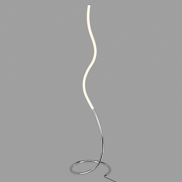 Serenity in Light: Mantra LINE OM Floor Lamp 3D model image 1 