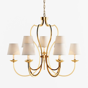 Elegant Selena Chandelier DL1353 3D model image 1 