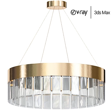 Elegant Smooth Pendant Lighting 3D model image 1 