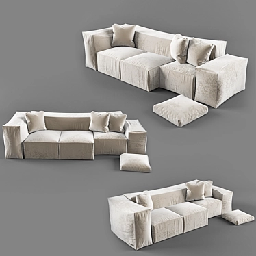 Modern Vray & Corona Sofa 3D model image 1 