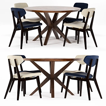 Coleman Legacy Kateri Round Dining Set 3D model image 1 