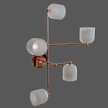 Sleek Sconces Illuminate Spaces 3D model image 1 