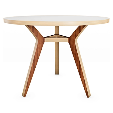 Walnut White 100: Stylish Table by UNIKA MOBLAR 3D model image 1 