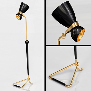 AMY Modern Floor Lamp - Stylish Illumination Solution 3D model image 1 