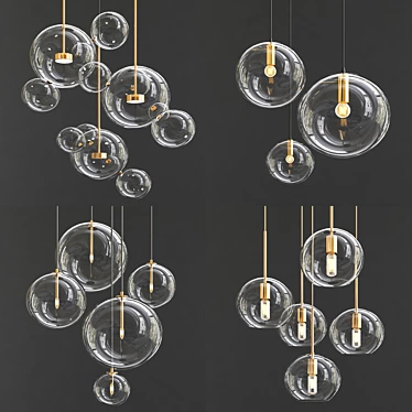 Exclusive Chandelier Collection: Elegant Lighting for Every Space 3D model image 1 