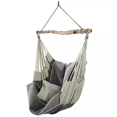 Swing-Sack Chair: Versatile for Indoors and Outdoors 3D model image 1 