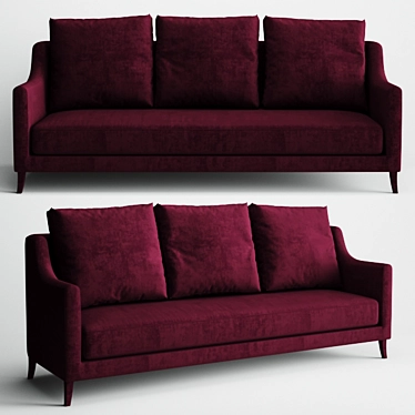 Modern Comfort Sofa 3D model image 1 