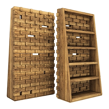 Babylone Bookcase: Elegant and Functional 3D model image 1 