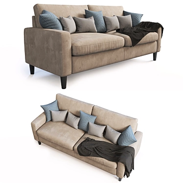 Elegant Mariestad Sofa: Contemporary Design 3D model image 1 