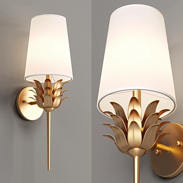 Pristine Bloom Wall Sconce 3D model image 1 