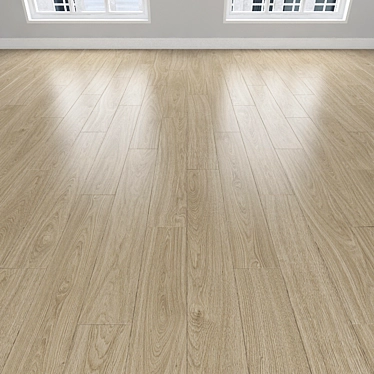 Parquet Oak: Herringbone, Linear & Chevron 3D model image 1 