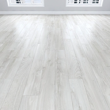 White Oak Parquet: Herringbone, Linear, Chevron 3D model image 1 