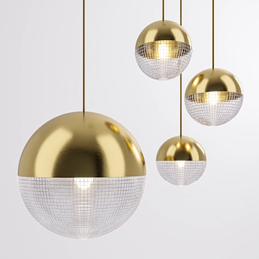  Stunning LEE BROOM Lens Flair Pendant Lights 3D model image 1 