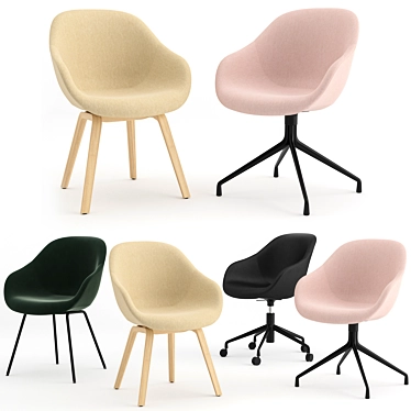 AAC Collection by HAY: Versatile Modern Seating 3D model image 1 