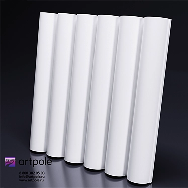 3D Gypsum Tube Panel 3D model image 1 