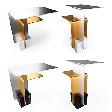 Elegant Riluc SIDE Table | Minimalist Design 3D model image 1 