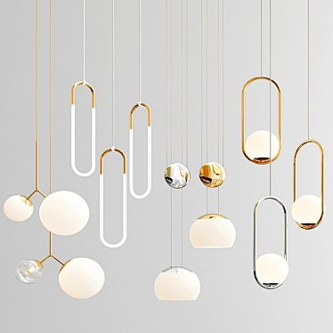 Four Pendant Lights - Exclusive 3D model image 1 