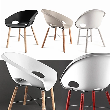 Sleek Globe-L DOMITALIA Chair 3D model image 1 