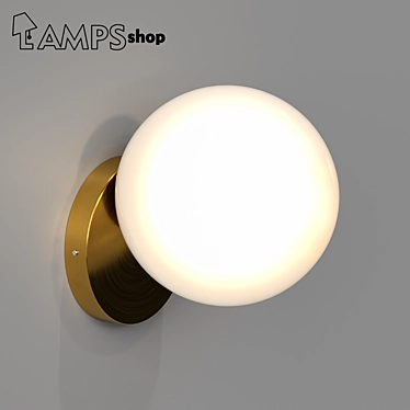 Milky Glow Wall Sconce 3D model image 1 