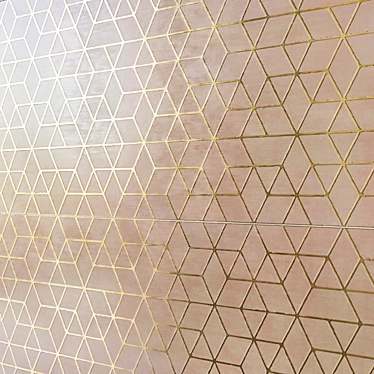 MEK Rose Hexagon Decorative Elements | 50x110 cm 3D model image 1 