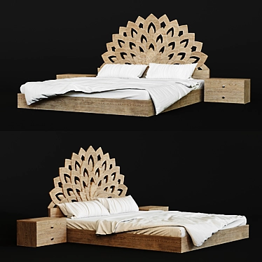 Dreamland Bliss Bed 3D model image 1 