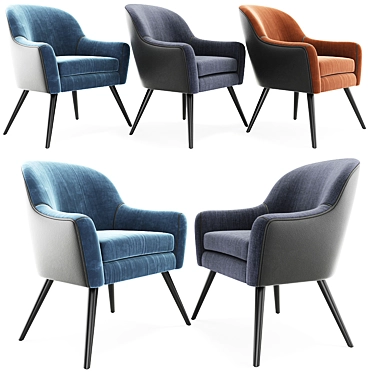 Sleek Home Sofa Chair 3D model image 1 
