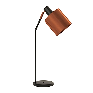 VIOKEF Dexter Table Light: Black Copper 3D model image 1 