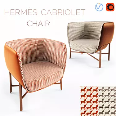 Essentials of Hermes: Cabriolet Chair 3D model image 1 