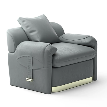 Eclipse Leather Armchair: Luxury Design 3D model image 1 