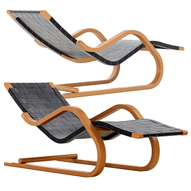 Elegant Artek Lounge Chair 3D model image 1 