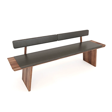 Sleek Team 7 Bench: Modern Design 3D model image 1 