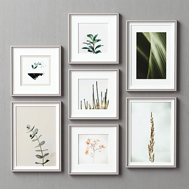 Versatile Collection of 100 Picture Frames 3D model image 1 