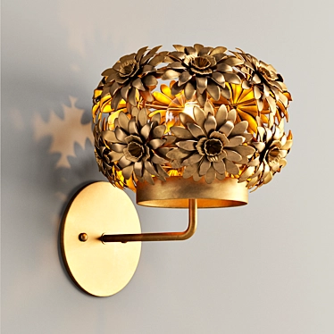 Dazzling Bloom Wall Sconce 3D model image 1 