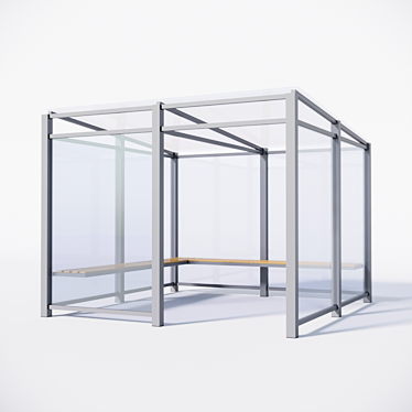 Glass Gazebo 3D model image 1 